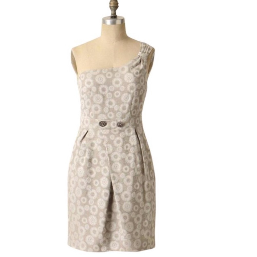 Moulinette Souers Anthropologie one Shoulder dress